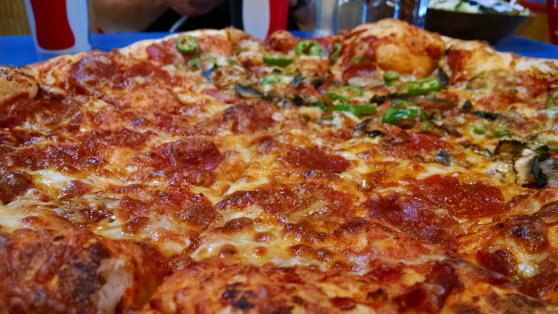 Classic Margherita pizza for catering